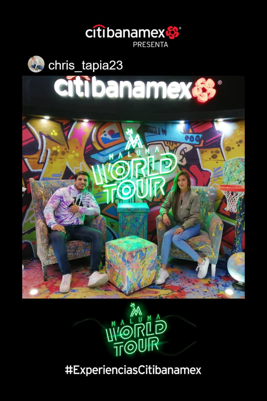 Hashtag printer Maluma world tour