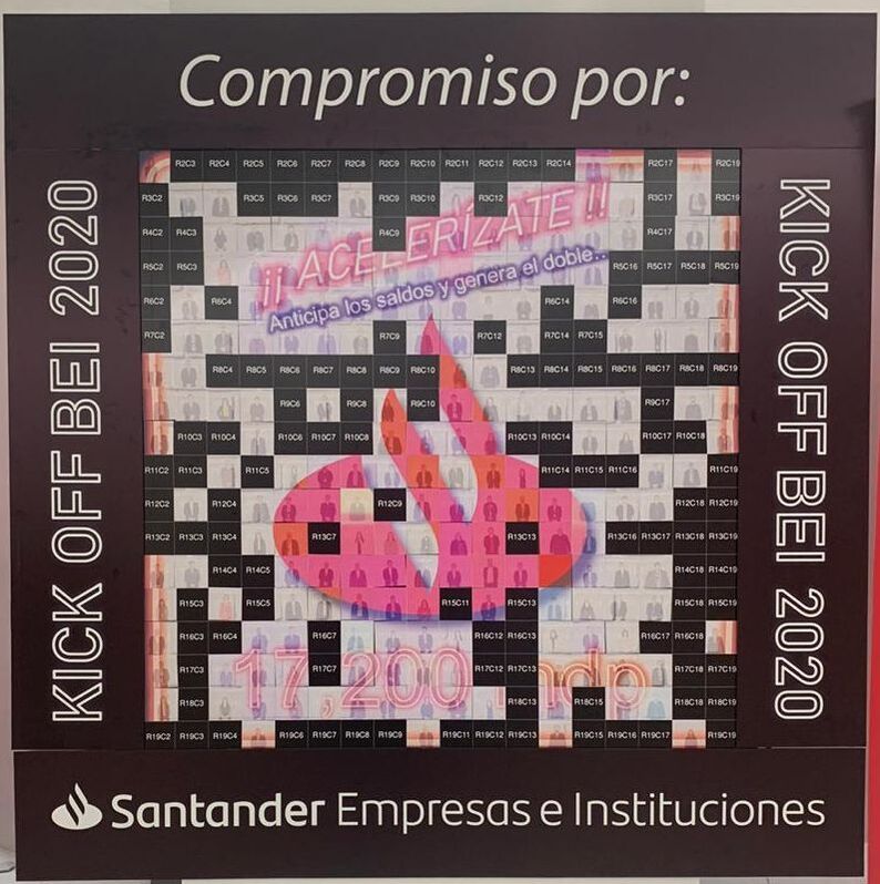 Santander Mosaic wall