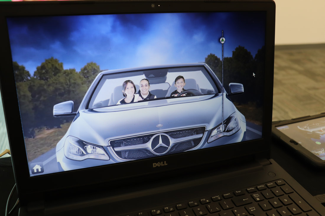 Video booth green screen Daimler Mercedes Benz
